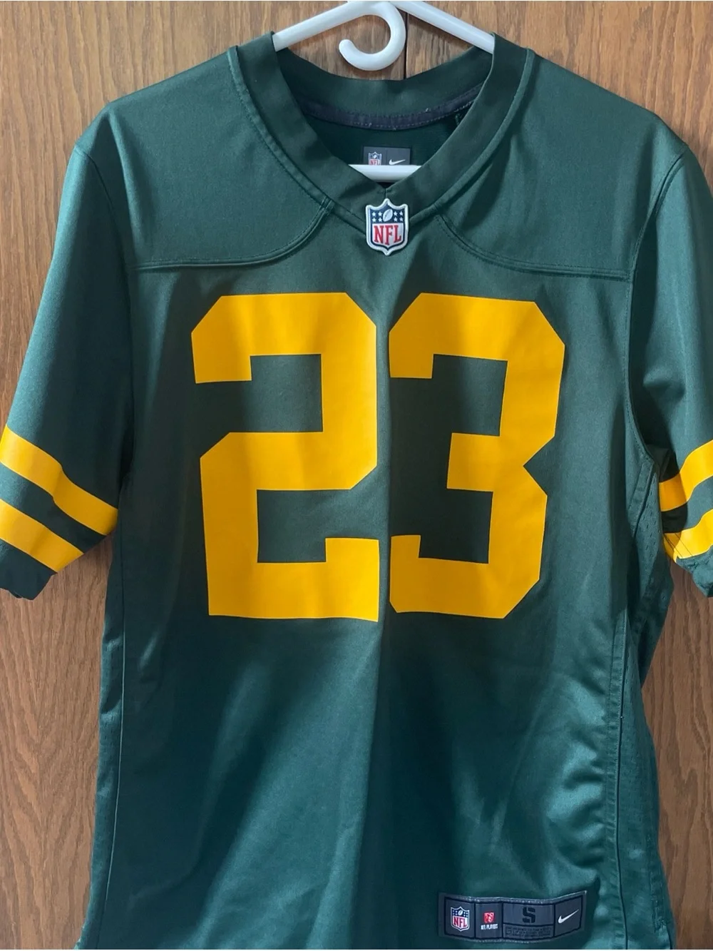 Nike Retro NFL Green Bay Packers Football Jersey Mens Small #23- Jaire Alexander